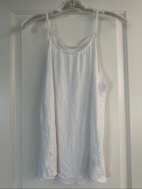 aerie White Spaghetti Strap Tank